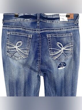 Wallflower Womens Bootcut Jeans Size 18 Luscious Curvy Fit Blue Denim Stretch